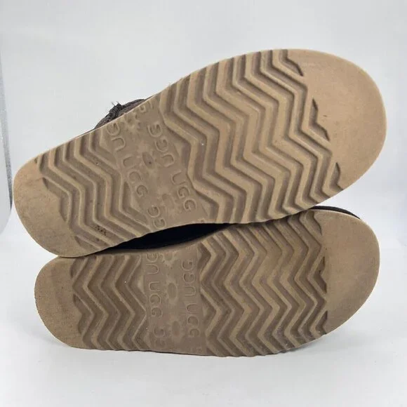 UGG Classic Women Size 5 Tall Shearling Winter Boots Choc Brown 5815 - Picture 8 of 12